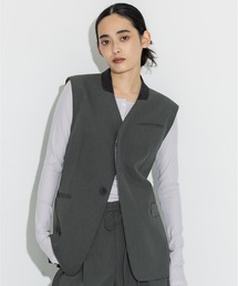 STUDIOUS | 【STUDIOUS/ステュディオス】テーラードジレ/セットアップ可能(Tシャツ/カットソー)