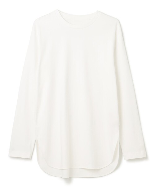 UNFILO(アンフィーロ)の「コットンスムース レイヤードインナー(Tシャツ/カットソー・レディース・ホワイト系/ブラック系1・X-LARGE/XX-LARGE)」の8枚目の写真