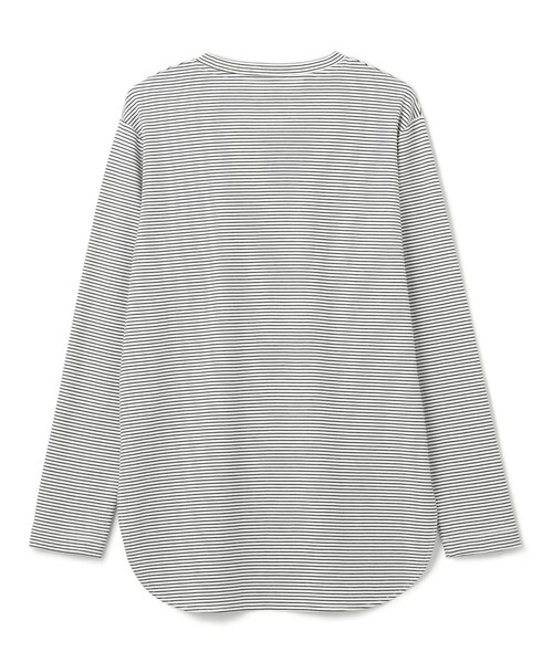 UNFILO(アンフィーロ)の「コットンスムース レイヤードインナー(Tシャツ/カットソー・レディース・ホワイト系/ブラック系1・X-LARGE/XX-LARGE)」の7枚目の写真