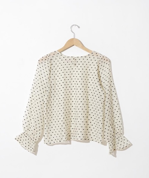 flower（フラワー）の「ハートバルーンブラウス（シャツ/ブラウス・レディース・アイボリー/ブラック・FREE）」の22枚目の写真