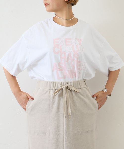 JOURNAL STANDARD LUXE(ジャーナルスタンダード ラックス)の「プリントT EVERY(Tシャツ/カットソー・レディース・バーガンディー/ライトイエロー・FREE)」の2枚目の写真
