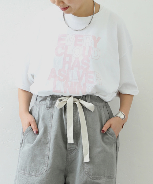 JOURNAL STANDARD LUXE(ジャーナルスタンダード ラックス)の「プリントT EVERY(Tシャツ/カットソー・レディース・バーガンディー/ライトイエロー・FREE)」の4枚目の写真