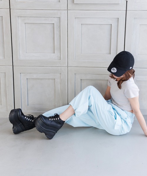 attagirl(アタガール)の「厚底レースアップスニーカー(スニーカー・レディース・ホワイト/ブラック・S/M/L/LL/3L/4L)」の6枚目の写真