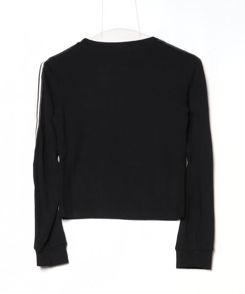 .KOM(ドットコム)の「A'GEM/9 × .kom『.kom/ドットケーオーエム』ラインデザイン クロップド丈長袖Tシャツ(Tシャツ/カットソー・レディース・ブラック・FREE)」の18枚目の写真