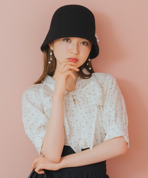 WILLSELECTION（ウィルセレクション）の「リボンタイラグランパフブラウス（シャツ/ブラウス・レディース・ホワイト系その他3/ブラック系その他2/ピンク・FREE）」の18枚目の写真