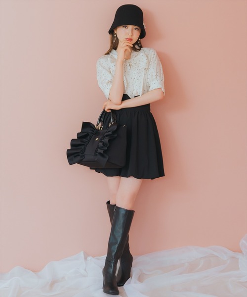 WILLSELECTION（ウィルセレクション）の「リボンタイラグランパフブラウス（シャツ/ブラウス・レディース・ホワイト系その他3/ブラック系その他2/ピンク・FREE）」の17枚目の写真