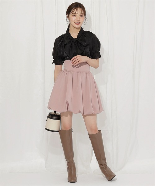 WILLSELECTION（ウィルセレクション）の「リボンタイラグランパフブラウス（シャツ/ブラウス・レディース・ホワイト系その他3/ブラック系その他2/ピンク・FREE）」の11枚目の写真