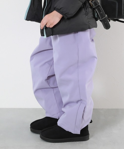 devirock（デビロック）の「撥水 耐水圧(5000mm以上) 普段着としても使える 中綿スノーパンツ（その他パンツ・キッズ・ライトグレー/イエロー系1/パープル系/ブラック/パープル系4/スカイブルー・100cm/110cm/120cm/130cm/140cm/150cm/160cm）」の5枚目の写真