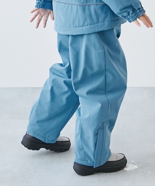 devirock（デビロック）の「撥水 耐水圧(5000mm以上) 普段着としても使える 中綿スノーパンツ（その他パンツ・キッズ・ライトグレー/イエロー系1/パープル系/ブラック/パープル系4/スカイブルー・100cm/110cm/120cm/130cm/140cm/150cm/160cm）」の3枚目の写真