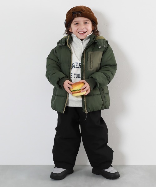 devirock（デビロック）の「撥水 耐水圧(5000mm以上) 普段着としても使える 中綿スノーパンツ（その他パンツ・キッズ・ライトグレー/イエロー系1/パープル系/ブラック/パープル系4/スカイブルー・100cm/110cm/120cm/130cm/140cm/150cm/160cm）」の7枚目の写真