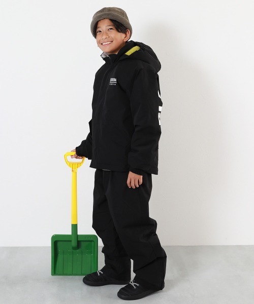 devirock（デビロック）の「撥水 耐水圧(5000mm以上) 普段着としても使える 中綿スノーパンツ（その他パンツ・キッズ・ライトグレー/イエロー系1/パープル系/ブラック/パープル系4/スカイブルー・100cm/110cm/120cm/130cm/140cm/150cm/160cm）」の9枚目の写真