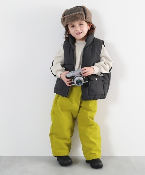devirock（デビロック）の「撥水 耐水圧(5000mm以上) 普段着としても使える 中綿スノーパンツ（その他パンツ・キッズ・ライトグレー/イエロー系1/パープル系/ブラック/パープル系4/スカイブルー・100cm/110cm/120cm/130cm/140cm/150cm/160cm）」の12枚目の写真