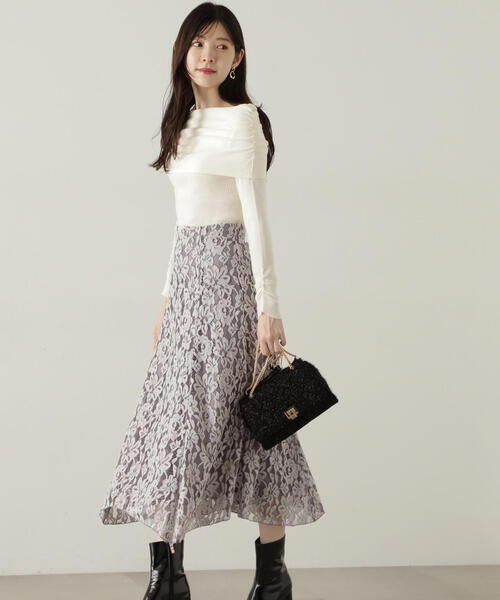 PROPORTION BODY DRESSING（プロポーションボディドレッシング）の「ギャザーオフショルニット / 1214270929（ニット/セーター・レディース・ホワイト系その他/ボルドー/ダークグレー・FREE）」の17枚目の写真