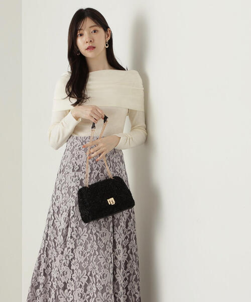 PROPORTION BODY DRESSING（プロポーションボディドレッシング）の「ギャザーオフショルニット / 1214270929（ニット/セーター・レディース・ホワイト系その他/ボルドー/ダークグレー・FREE）」の19枚目の写真