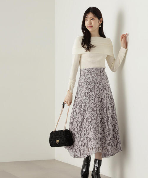 PROPORTION BODY DRESSING（プロポーションボディドレッシング）の「ギャザーオフショルニット / 1214270929（ニット/セーター・レディース・ホワイト系その他/ボルドー/ダークグレー・FREE）」の20枚目の写真