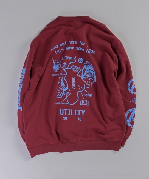 msw1549-Scramble Stone Wash Sweat スウェット