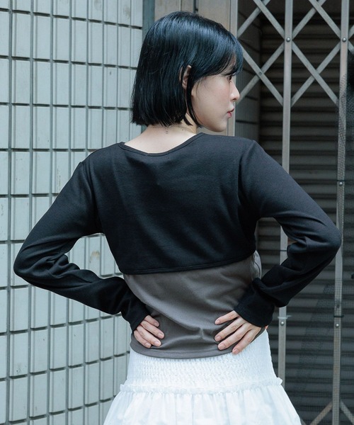 3.3 Field Trip （3.3フィールドトリップ）の「3.3 Field Trip／バラ刺繍 カーディガン（Tシャツ/カットソー・レディース・グレー/ブラック/ホワイト・FREE）」の12枚目の写真