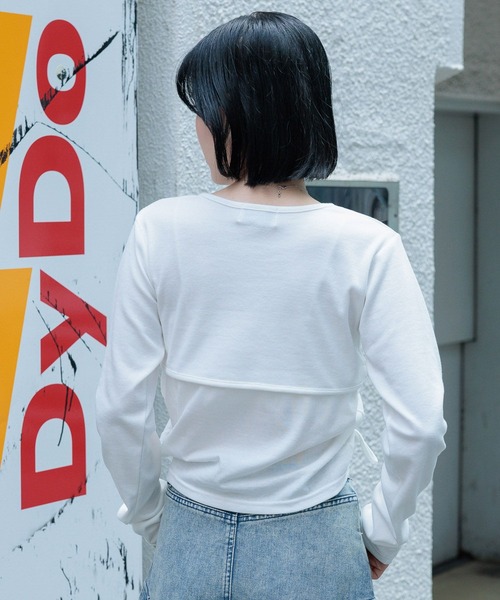 3.3 Field Trip （3.3フィールドトリップ）の「3.3 Field Trip／バラ刺繍 カーディガン（Tシャツ/カットソー・レディース・グレー/ブラック/ホワイト・FREE）」の16枚目の写真