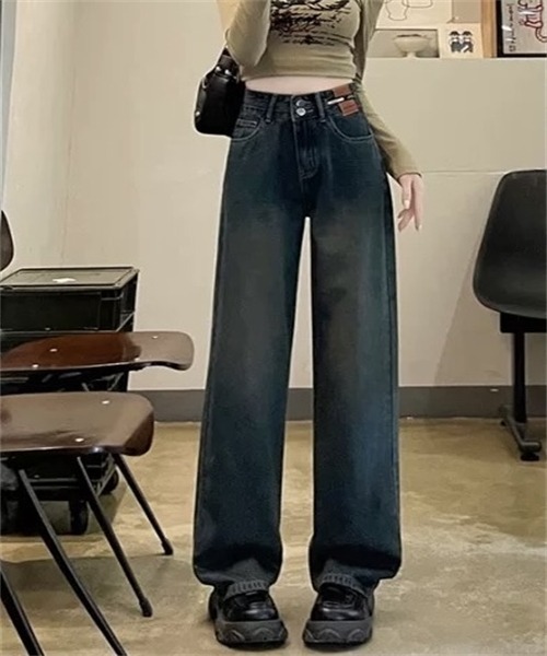 FREE STYLISTS(フリー スタイリスト)の「ハイウエストデニムパンツ(デニムパンツ・レディース・ブルー/ブルー系/ブラック/ブルー系その他・S/M/L/XL/2XL/XS)」の17枚目の写真