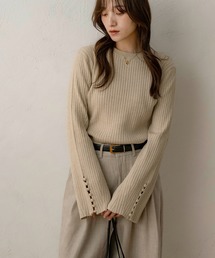 【NOAHL】スリーブボタントップス