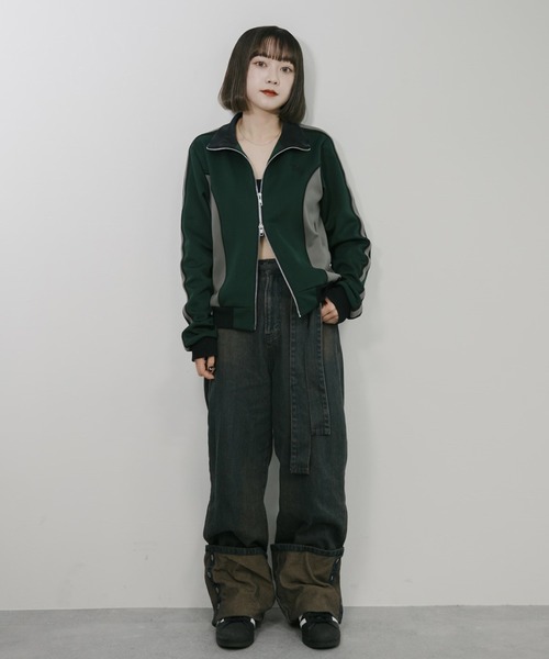 favclo.（ファブクロ）の「turn back denim pants/ ターンバックデニムパンツ（デニムパンツ・レディース・ブラック/ブルー・SMALL/X-SMALL）」の20枚目の写真