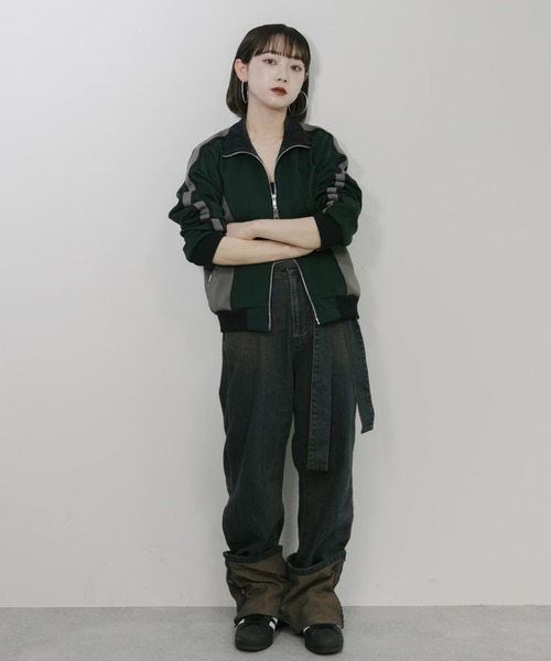 favclo.（ファブクロ）の「turn back denim pants/ ターンバックデニムパンツ（デニムパンツ・レディース・ブラック/ブルー・SMALL/X-SMALL）」の21枚目の写真