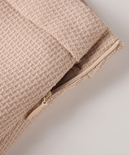 SAISON DE PAPILLON(セゾンドパピヨン)の「パール付きハイウエストツイードミニスカート(スカート・レディース・ブラウン/ピンクベージュ/ブラック・S/M/L)」の7枚目の写真