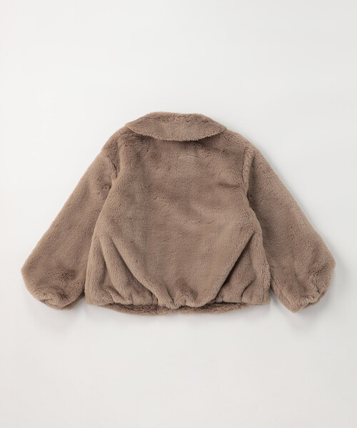 COMME CA ISM(コムサイズム)の「フェイクファー ブルゾン(ブルゾン・キッズ・モカ/アイボリー・150cm/130cm/120cm)」の5枚目の写真