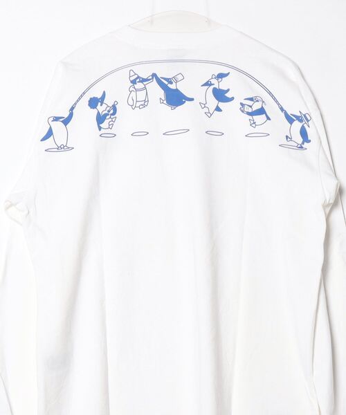 CHUMS(チャムス)の「CHUMS/チャムス ロンT/長袖ティシャツ/カットソー バックプリント オーバーサイズ CH01-2456(Tシャツ/カットソー・メンズ・グレイッシュベージュ/ネイビー/ライトブルー/ブラック/ホワイト・M/L/XL)」の7枚目の写真