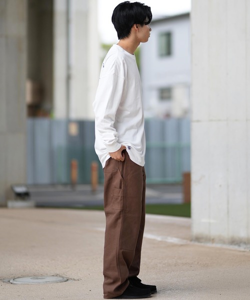 CHUMS(チャムス)の「CHUMS/チャムス ロンT/長袖ティシャツ/カットソー バックプリント オーバーサイズ CH01-2456(Tシャツ/カットソー・メンズ・グレイッシュベージュ/ネイビー/ライトブルー/ブラック/ホワイト・M/L/XL)」の13枚目の写真