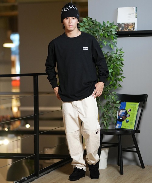 CHUMS(チャムス)の「CHUMS/チャムス ロンT/長袖ティシャツ/カットソー バックプリント オーバーサイズ CH01-2456(Tシャツ/カットソー・メンズ・グレイッシュベージュ/ネイビー/ライトブルー/ブラック/ホワイト・M/L/XL)」の17枚目の写真