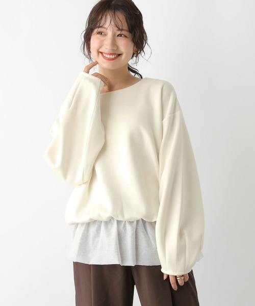 LEPSIM(レプシィム)の「裾フリルトップス 147119(Tシャツ/カットソー・レディース・ブラック/オフホワイト・FREE)」の15枚目の写真
