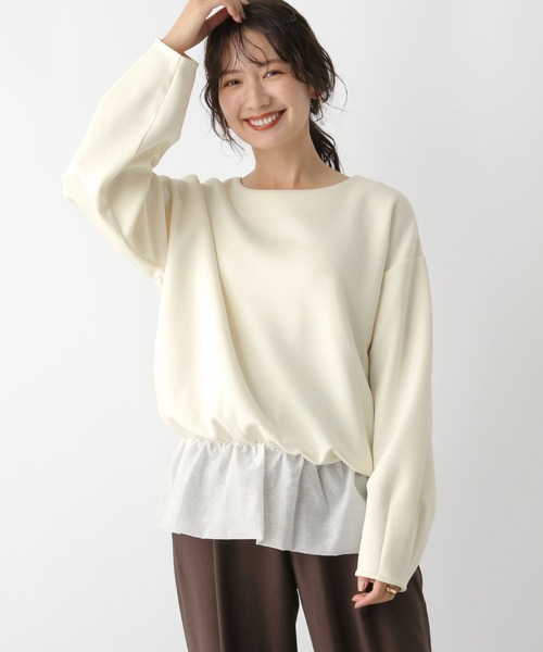 LEPSIM(レプシィム)の「裾フリルトップス 147119(Tシャツ/カットソー・レディース・ブラック/オフホワイト・FREE)」の16枚目の写真