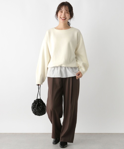 LEPSIM(レプシィム)の「裾フリルトップス 147119(Tシャツ/カットソー・レディース・ブラック/オフホワイト・FREE)」の17枚目の写真
