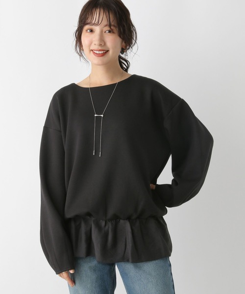 LEPSIM(レプシィム)の「裾フリルトップス 147119(Tシャツ/カットソー・レディース・ブラック/オフホワイト・FREE)」の19枚目の写真