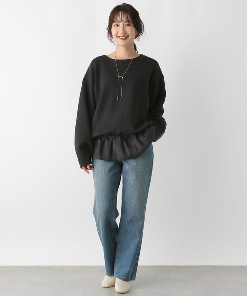 LEPSIM(レプシィム)の「裾フリルトップス 147119(Tシャツ/カットソー・レディース・ブラック/オフホワイト・FREE)」の21枚目の写真