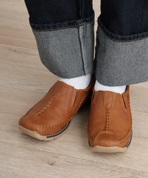MODA LADIAN サイドゴア フラット スクエアトゥ スリッポン