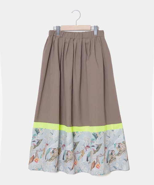 bedsidedrama(ベットサイドドラマ)の「Arts & Science Slide Skirt(スカート・レディース・ベージュ/ブラック・1)」の9枚目の写真