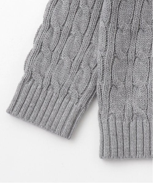 petit main（プティマイン）の「【リンク】コットンニット(キッズ)（ニット/セーター・キッズ・グレー/アイボリー/ライトピンク/ネイビー/モカ・L/M/S）」の7枚目の写真