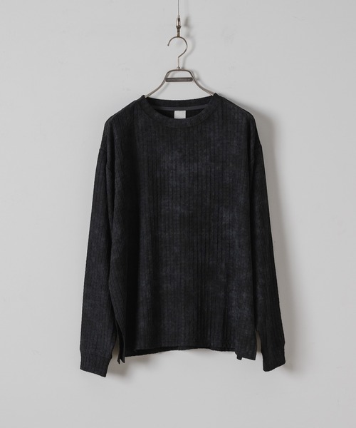 CASPER JOHN（キャスパージョン）の「Over dye rattling long T-shirts/オーバーダイラトリング ロンT（Tシャツ/カットソー・メンズ・ブラック/ホワイト/ブラウン・X-SMALL/SMALL/MEDIUM/LARGE）」の4枚目の写真