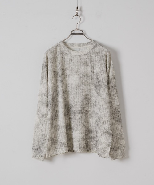 CASPER JOHN（キャスパージョン）の「Over dye rattling long T-shirts/オーバーダイラトリング ロンT（Tシャツ/カットソー・メンズ・ブラック/ホワイト/ブラウン・X-SMALL/SMALL/MEDIUM/LARGE）」の10枚目の写真