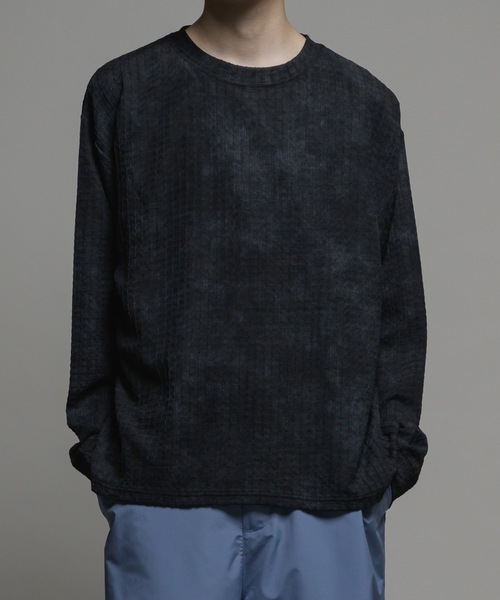 CASPER JOHN（キャスパージョン）の「Over dye rattling long T-shirts/オーバーダイラトリング ロンT（Tシャツ/カットソー・メンズ・ブラック/ホワイト/ブラウン・X-SMALL/SMALL/MEDIUM/LARGE）」の5枚目の写真