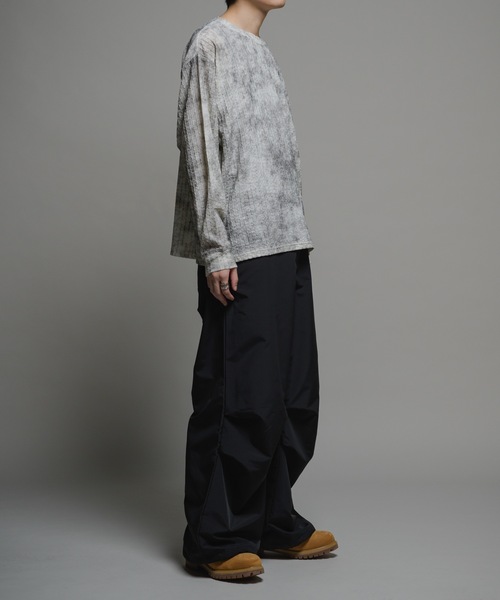 CASPER JOHN（キャスパージョン）の「Over dye rattling long T-shirts/オーバーダイラトリング ロンT（Tシャツ/カットソー・メンズ・ブラック/ホワイト/ブラウン・X-SMALL/SMALL/MEDIUM/LARGE）」の15枚目の写真