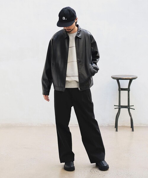 B:MING by BEAMS（ビーミングバイビームス）の「ambiance / Logo Cap（キャップ・メンズ・ブラック/レッド・ONE SIZE）」の4枚目の写真