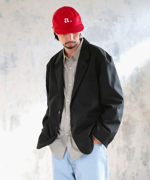 B:MING by BEAMS（ビーミングバイビームス）の「ambiance / Logo Cap（キャップ・メンズ・ブラック/レッド・ONE SIZE）」の8枚目の写真