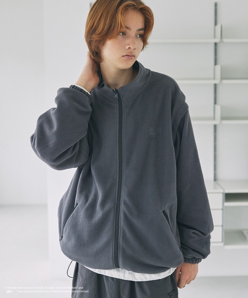 【セール】【Reebok別注】4wayリバーシブル裏フリースデタッチャブルブルゾン（ブルゾン）｜Reebok（リーボック）