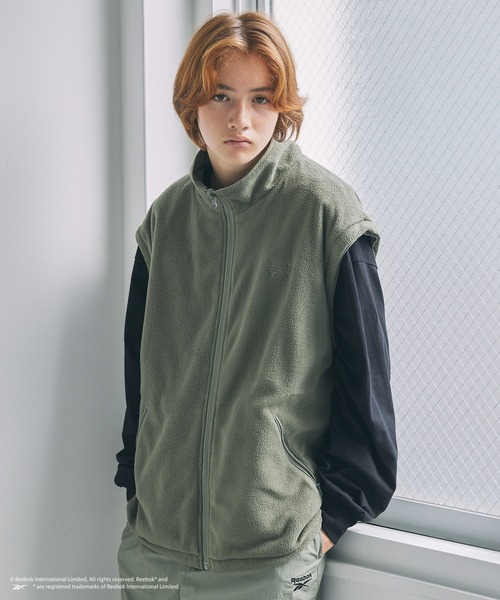 セール】【Reebok別注】4wayリバーシブル裏フリース