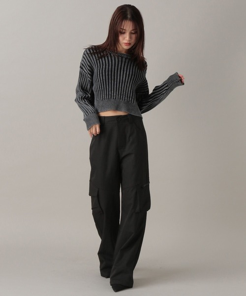 FOREVER 21（フォーエバー トゥエンティーワン）の「【2024FW】ストレートカーゴパンツ（カーゴパンツ・レディース・ブラック/カーキ・SMALL/MEDIUM）」の8枚目の写真