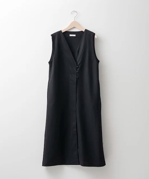 ウールフラノノースリーブワンピース（ワンピース）｜D（ディー）の