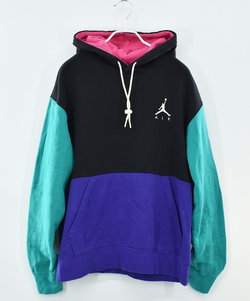 AIR JORDAN(エアジョーダン)の「【ヴィンテージ古着】AIR JORDAN プルオーバーパーカー(パーカー・メンズ・ブラック・LARGE)」の2枚目の写真
